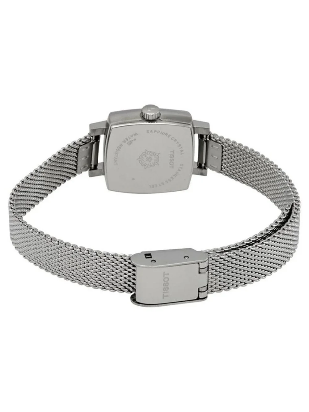 NWT Tissot Lovely Square Quartz Blue Dial Ladies Watch